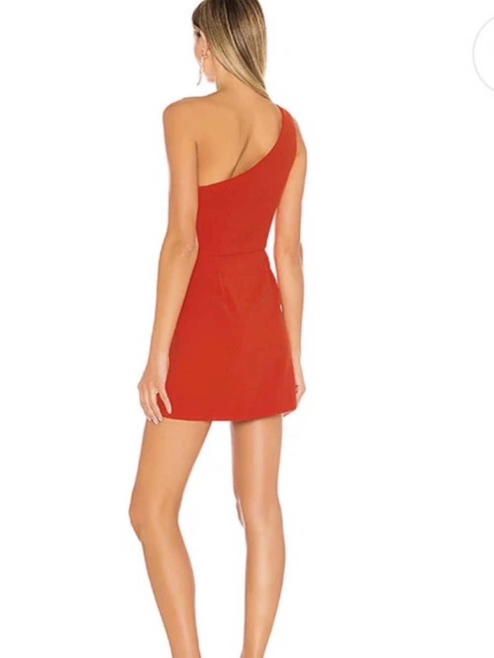 NBD One-Shoulder Red Mini Dress - Picture 2 of 3